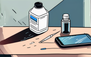 A smartphone with visible scratches on the display