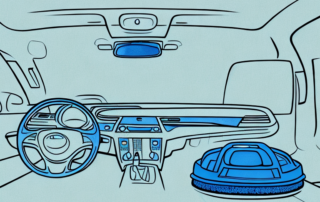 A car interior focusing on the carpet