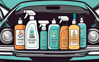 Several different car cleaning kits