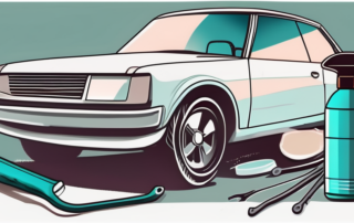 A car with peeling clear coat on its surface