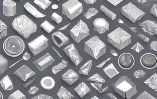 A variety of different types of foil products