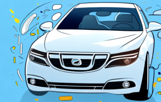 A brand new car with a glossy finish