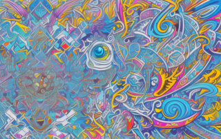 A variety of unique and creative car hood decals