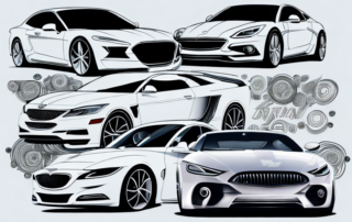 A variety of sleek cars
