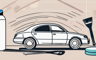 A car with visible scratches on its surface