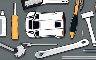 A car with visible scratches on its plastic exterior