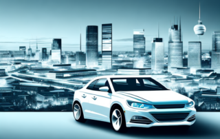 A car getting a foil wrap in a garage setting