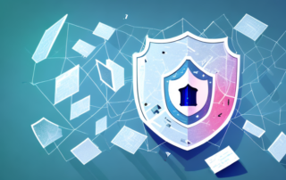 A broken shield symbolizing a data breach