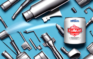 A spray can with a glossy finish