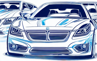 Several different types of cars with shiny