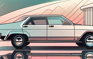 A car with a glossy