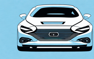 A car with a sleek carbon folie exterior