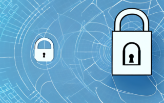 A padlock symbolizing encrypted data