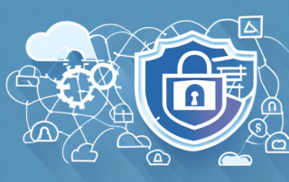 A secure onedrive cloud symbol with a padlock