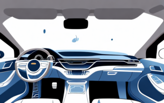 A car interior focusing on the dashboard