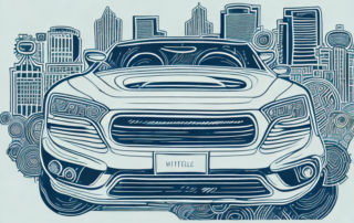 A car with a creative and unique design pattern that represents a brand's identity