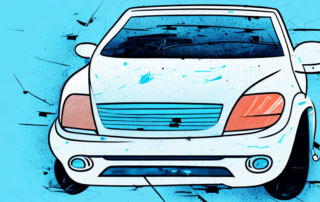 A car with minor scratches and damages on its paintwork