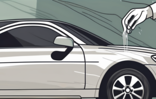 A car with visible scratches on its surface