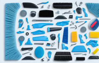 Various plastic parts of a car such as dashboard