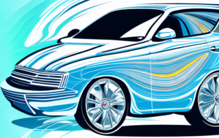 A variety of car cleaning products on a shiny