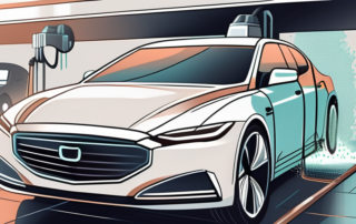 A sleek car with a matte finish