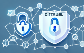 A secure vault symbolizing data storage