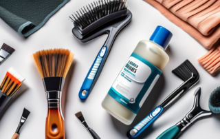 Various car care products like wax