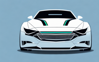 A sleek car with a glossy carbon fiber wrap