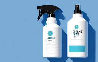 A cleanofant spray bottle with a shiny