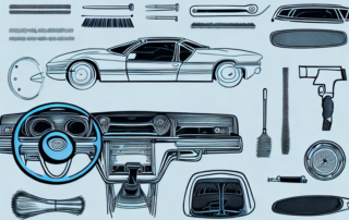 Various car interior parts such as the steering wheel