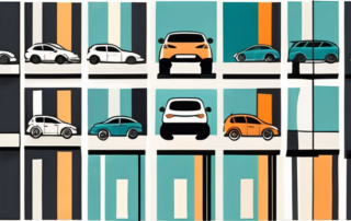 A variety of cars parked under the sun