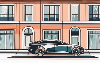 A car parked outside