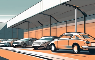 Various types of cars parked under the sun