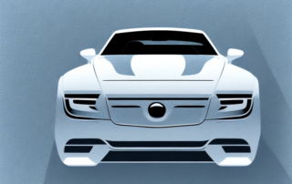 A sleek car with a glossy carbon fiber finish