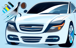 A variety of car care products like waxes