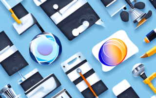 Four different types of polishing tools next to a shiny