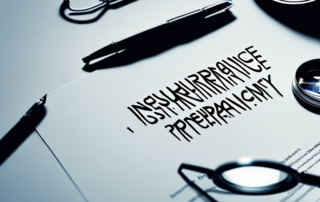 Several insurance policy documents fanned out on a desk