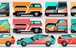 Several cars in different colors