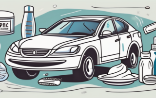 A car with visible scratches on its surface