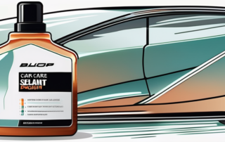 Various car care products like wax
