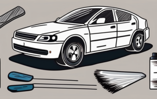 A car with visible scratches on its side