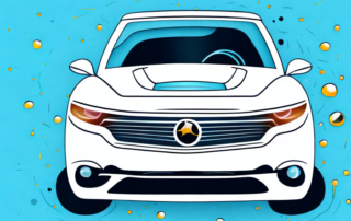 A car beautifully covered in shiny chromfolie