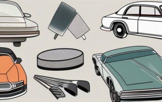 A car with noticeable scratches on its surface