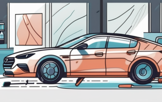 A car with visible scratches on its clear coat