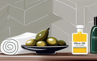 Various household items like olive oil