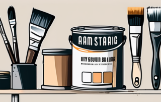 Various painting tools such as brushes