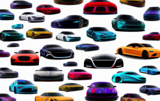 Various cars in different colors and patterns