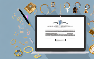 A broken lock on a house door with a scattered pile of jewelry