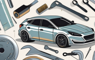 A car with metallic paint