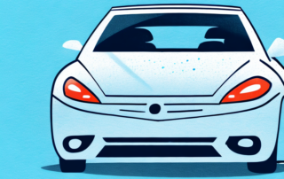 A car with visible fine scratches on its paintwork